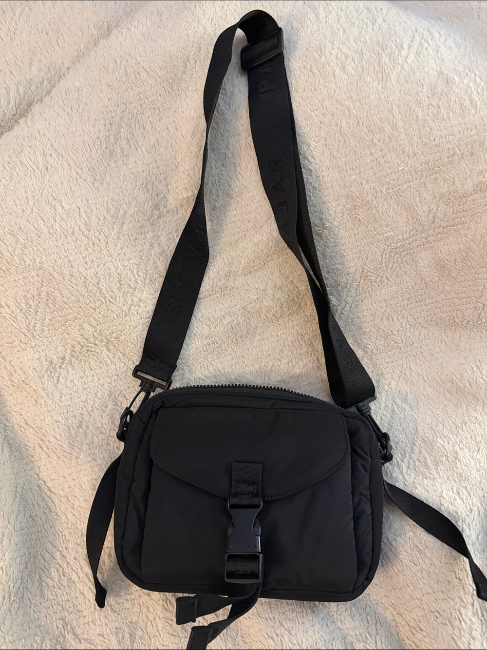 Black Pajar Crossbody Shoulder Bag